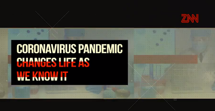AE模板-新型冠状病毒肺炎广播电视特别报告宣传介绍感染动画视频