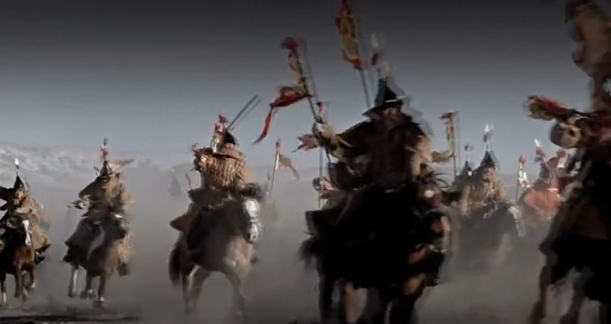 古代军队 古代战争题材战场 清军入关满族军队骑兵 高清视频素材